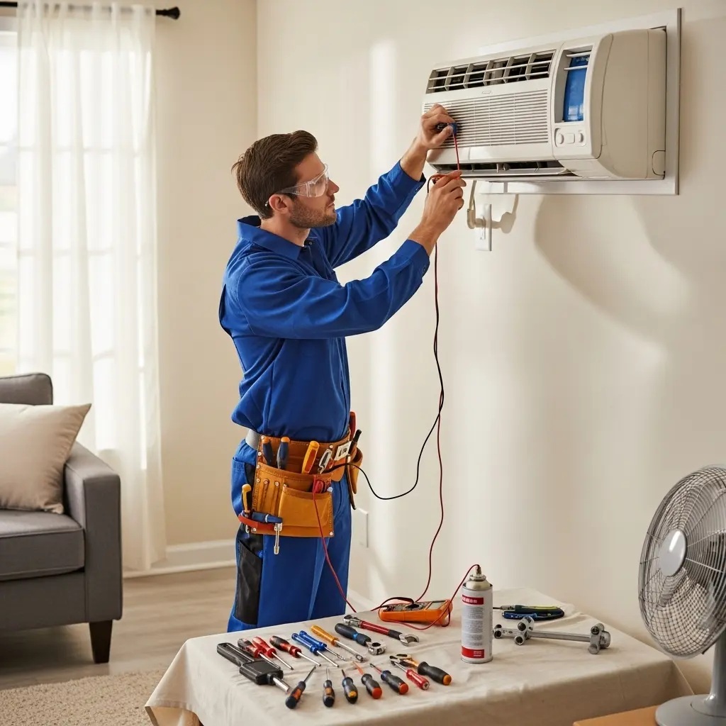 Çamlıdere Eminçelik Eminçelik klima gaz dolumu ve bakım – Enerji verimliliği artırıldı. - Teknik servis örneği